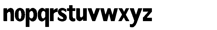 Readant Extra Bold Condensed Font LOWERCASE