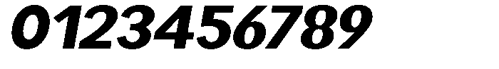 Readant Extra Bold Expanded Oblique Font OTHER CHARS