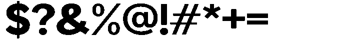 Readant Extra Bold Expanded Font OTHER CHARS