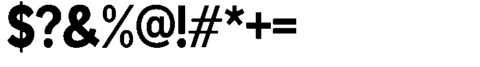 Readant Extra Bold Semi Condensed Font OTHER CHARS