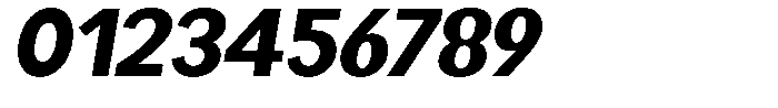 Readant Extra Bold Semi Expanded Oblique Font OTHER CHARS