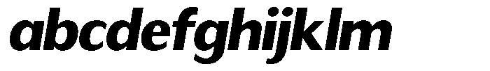 Readant Extra Bold Semi Expanded Oblique FONT