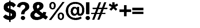 Readant Extra Bold Semi Expanded Font OTHER CHARS