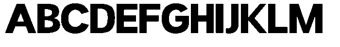 Readant Extra Bold Semi Expanded Font UPPERCASE