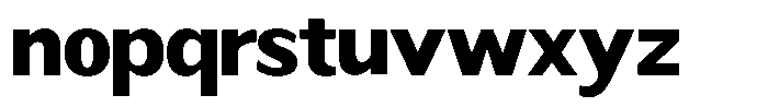 Readant Extra Bold Semi Expanded Font LOWERCASE