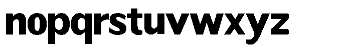 Readant Extra Bold Font LOWERCASE