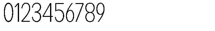 Readant Extra Light Condensed Font OTHER CHARS