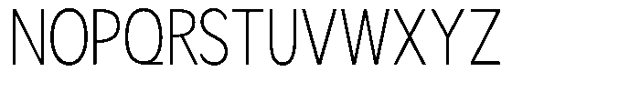 Readant Extra Light Condensed Font UPPERCASE
