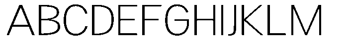 Readant Extra Light Expanded Font UPPERCASE