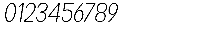 Readant Extra Light Sem Condensed Obliq Font OTHER CHARS