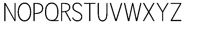 Readant Extra Light Semi Condensed Font UPPERCASE