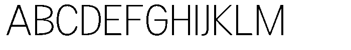 Readant Extra Light Font UPPERCASE