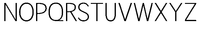 Readant Extra Light Font UPPERCASE
