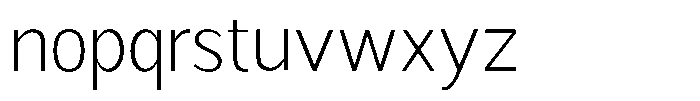 Readant Extra Light Font LOWERCASE