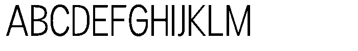 Readant Light Condensed Font UPPERCASE