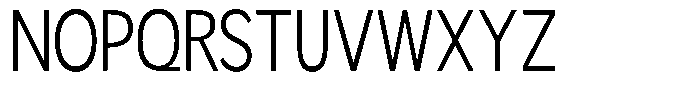Readant Light Condensed Font UPPERCASE
