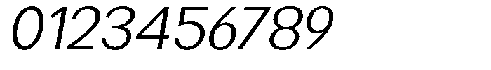 Readant Light Expanded Oblique Font OTHER CHARS