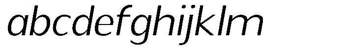 Readant Light Expanded Oblique FONT