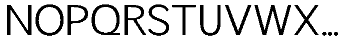 Readant Light Expanded Font UPPERCASE