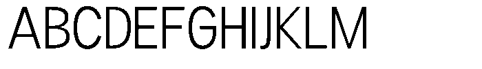 Readant Light Semi Condensed Font UPPERCASE