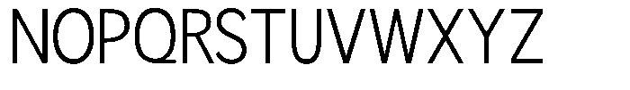 Readant Light Semi Condensed Font UPPERCASE