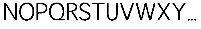 Readant Light Semi Expanded Font UPPERCASE