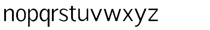 Readant Light Font LOWERCASE