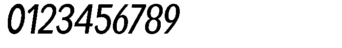 Readant Medium Condensed Oblique Font OTHER CHARS