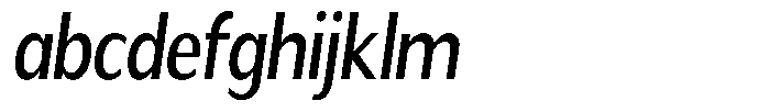 Readant Medium Condensed Oblique FONT
