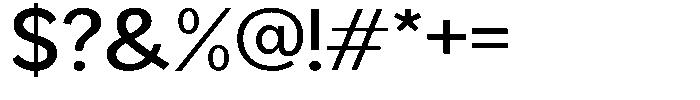 Readant Medium Expanded Font OTHER CHARS