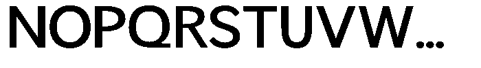 Readant Medium Expanded Font UPPERCASE
