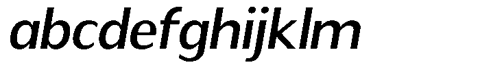 Readant Medium Semi Expanded Oblique FONT