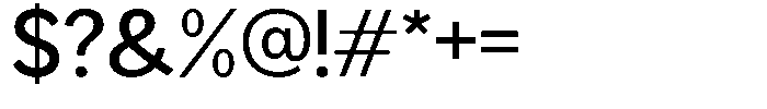 Readant Medium Semi Expanded Font OTHER CHARS