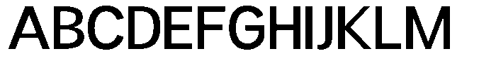 Readant Medium Semi Expanded Font UPPERCASE