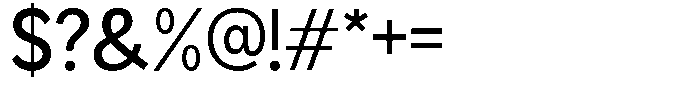Readant Medium Font OTHER CHARS