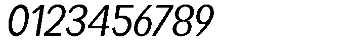 Readant Oblique Font OTHER CHARS