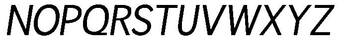 Readant Oblique Font UPPERCASE