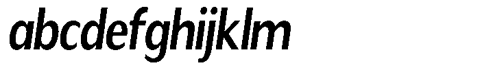Readant Semi Bold Condensed Oblique FONT