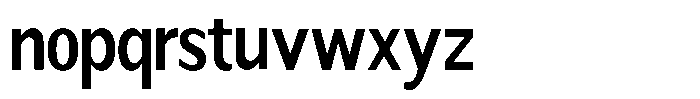 Readant Semi Bold Condensed Font LOWERCASE