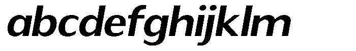 Readant Semi Bold Expanded Oblique FONT