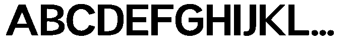 Readant Semi Bold Expanded Font UPPERCASE
