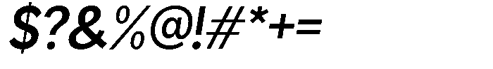 Readant Semi Bold Oblique Font OTHER CHARS