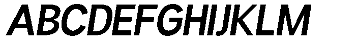 Readant Semi Bold Oblique Font UPPERCASE