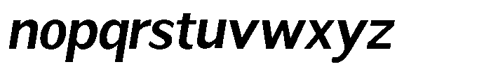 Readant Semi Bold Oblique Font LOWERCASE