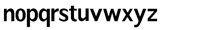 Readant Semi Bold Semi Condensed Font LOWERCASE