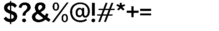 Readant Semi Bold Semi Expanded Font OTHER CHARS