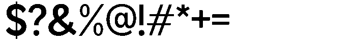 Readant Semi Bold Font OTHER CHARS