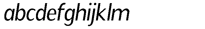 Readant Semi Condensed Oblique FONT