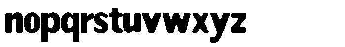 Readant Soft Black Condensed Font LOWERCASE