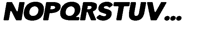 Readant Soft Black Expanded Italic Font UPPERCASE